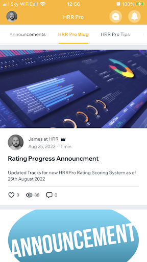 Pro Horse Race Ratings