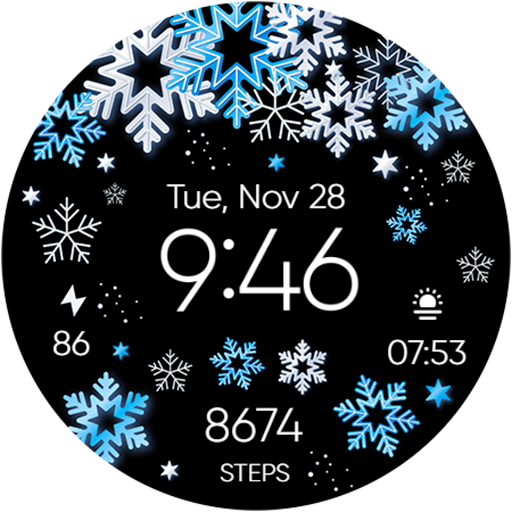 Leaves & Snow Flakes - Wear OS