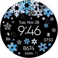 Leaves and Snow Flakes - Wear OS