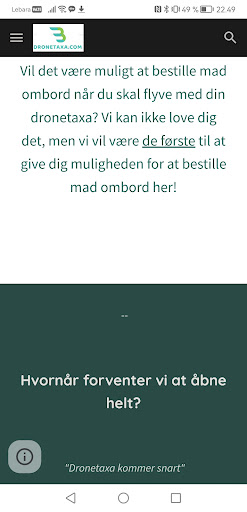 DroneTaxa Danmark Screen 2