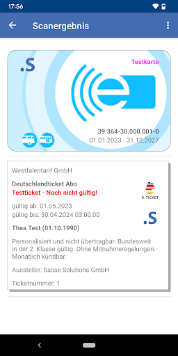 eTicket.app Screen 3