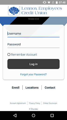 Android application Lennox Employees Credit Union screenshort