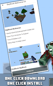 One Block for Minecraft: Maps