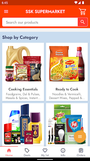 Android application SSK Supermarket screenshort