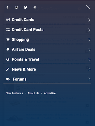Android application DansDeals screenshort