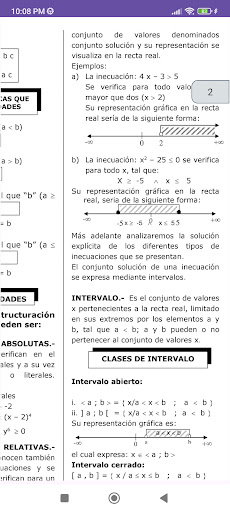 Álgebra Preuniversitario Screen 3