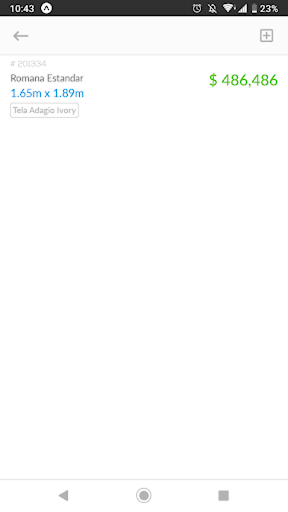 Android application Cotizador Panorama screenshort