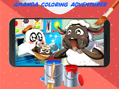 Amanda horror Coloring game