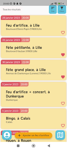 Android application Fou d'Artifice screenshort