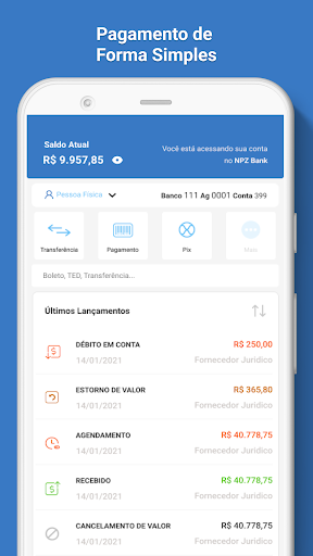 NPZ Bank Screen 2