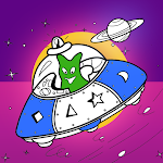 Cover Image of Download Alien Spaceship Coloring Game 4.0 APK