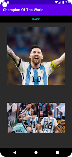 Messi The Champion Screen 2