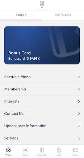 Bonuscard Screen 2
