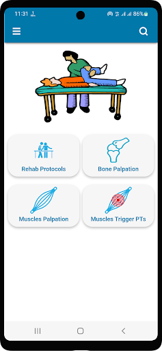 Android application Physical Therapy Learning screenshort