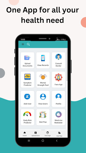 Android application healthdn screenshort