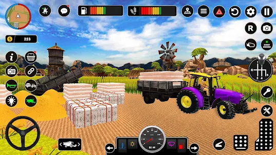 실제 트랙터 운전 게임 3D