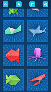 Origami Fish And Paper Aquatic Animals