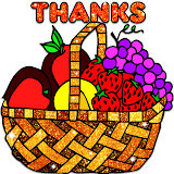 Thanks Giving Color by Number: Glitter, Paint Book icon