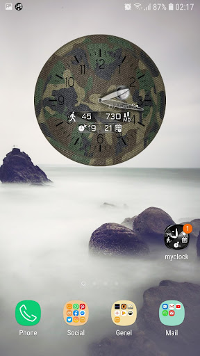 Clock Widget Weather Counter