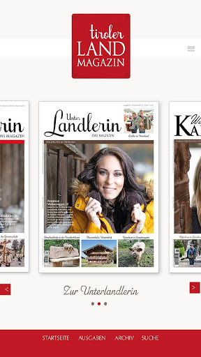 Android application Landmagazine screenshort