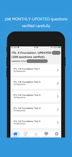 Android application ITIL 4 Foundation Exam 2024 screenshort