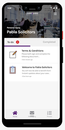 Android application Pabla & Pabla Solicitors screenshort