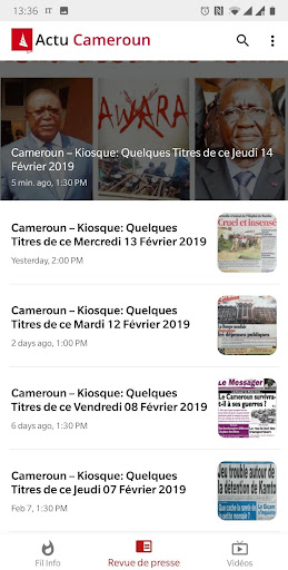 Actu Cameroun  – Latest News Screenshot 3 - AppWisp.com