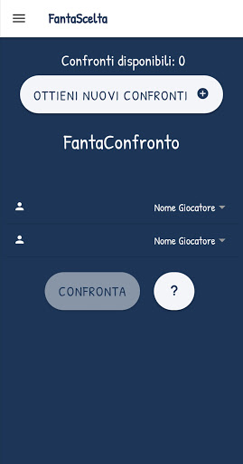 Android application FantaScelta screenshort
