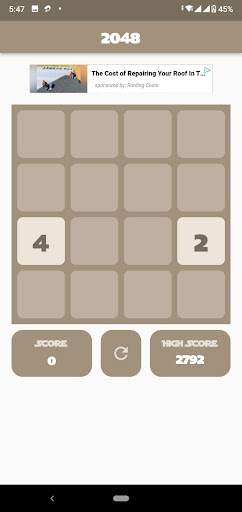 2048 Popular Math Puzzle Game Screen 3