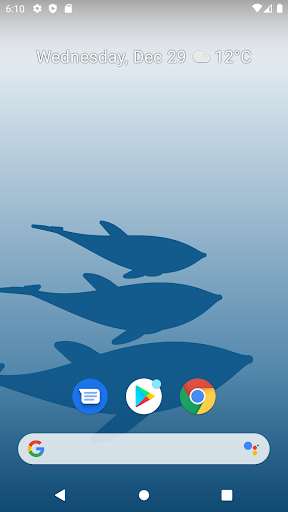 Android application 3 Dolphins Live Wallpaper screenshort