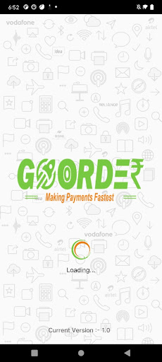 Android application Goorder Pay screenshort