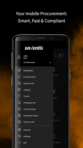 Android application Onventis Mobile screenshort
