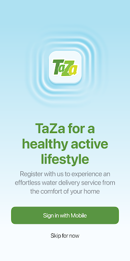 Android application TaZa Delivery App screenshort