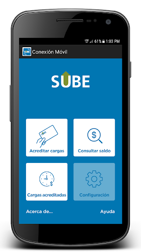 Conexión Móvil SUBE Screen 2