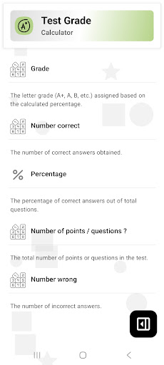 Test Grade Calculator