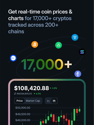 Screenshot of CoinGecko: Crypto Tracker, NFT