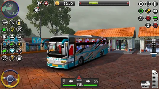 Kota Euro Bus Mengemudi 3D