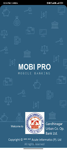 Android application GANDHINAGAR URBAN CO-OP BANK screenshort