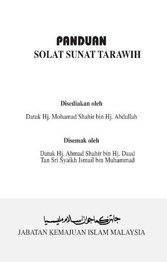 Android application Panduan Solat Sunat Tarawih 1 screenshort