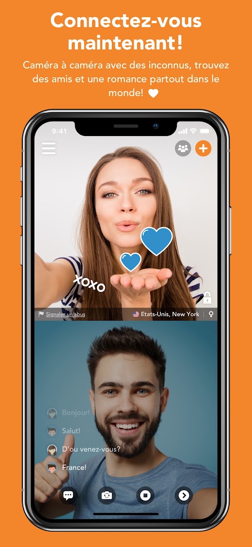 Capture d'ecran de l'application Android Camsurf: Chat Random & Flirt