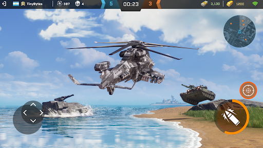 マッシブ・ウォーフェア : ヘリコプターvs タンク ゲーム screenshot 3