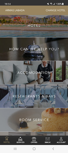 Android application Armas Hotels screenshort