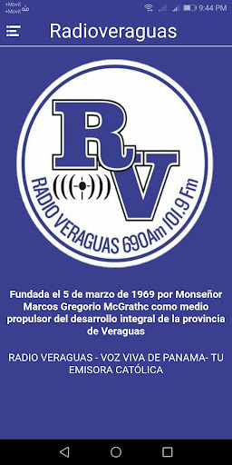 Android application RADIOVERAGUAS screenshort