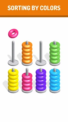 Sort The Rings - Color Sort - Screenshot 2
