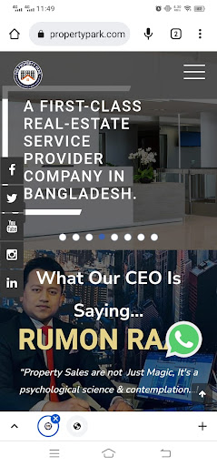 Android application The Property Park screenshort