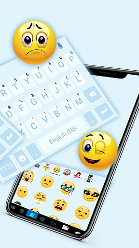 Simple Blue 2 Keyboard Theme Screen 3