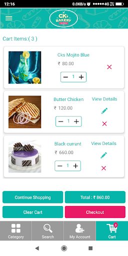 CKs Bakery - Customer Orderin