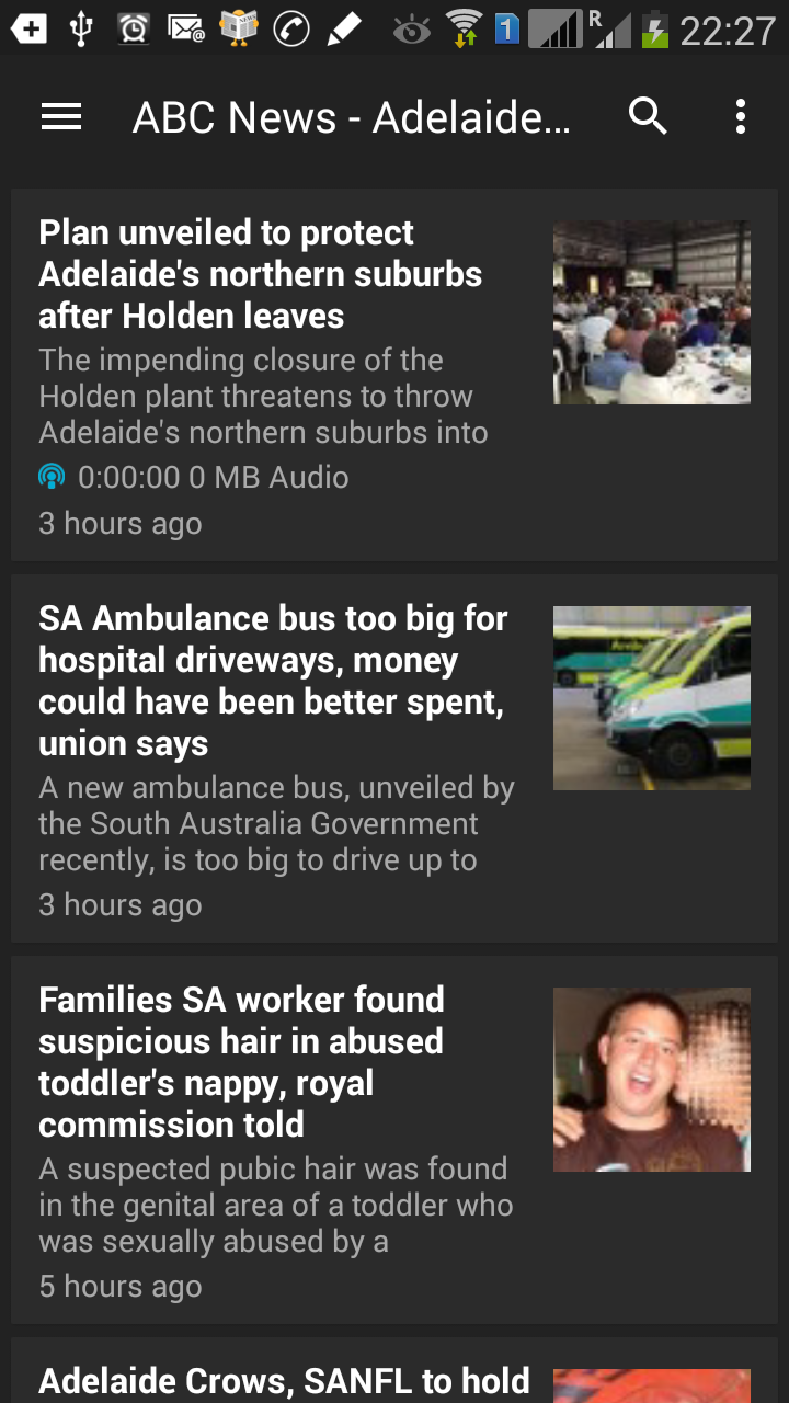 Android application Adelaide & SA News screenshort