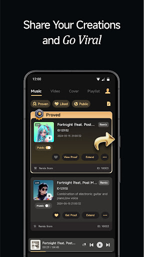 Screenshot of Music AI: Song Generator/Maker
