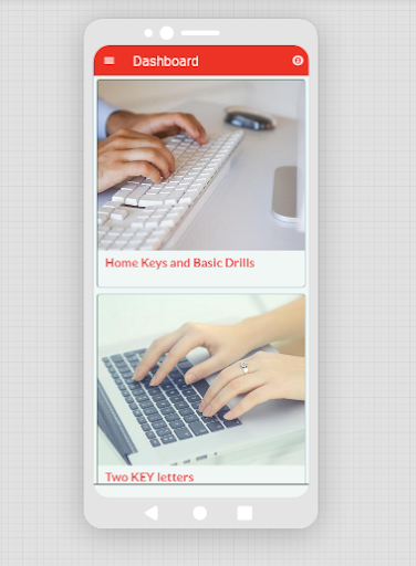 Android application Learn Typing screenshort